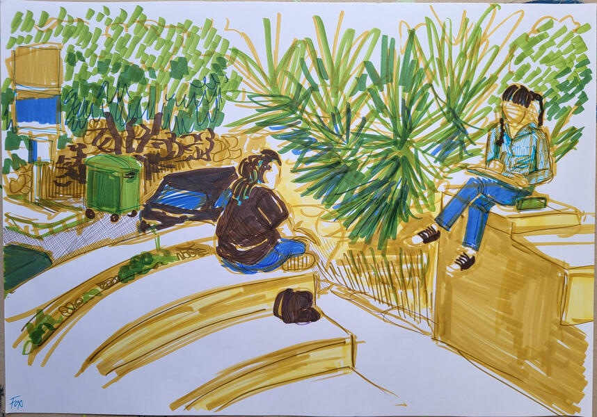 Figure Drawing &amp; Plein-air (2024) - Uni Work 2