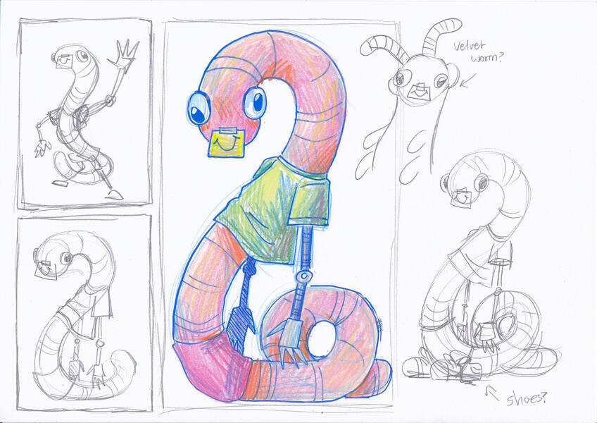 Worm Character Concepts #2 (2024) / UNI ASSIGNMENT