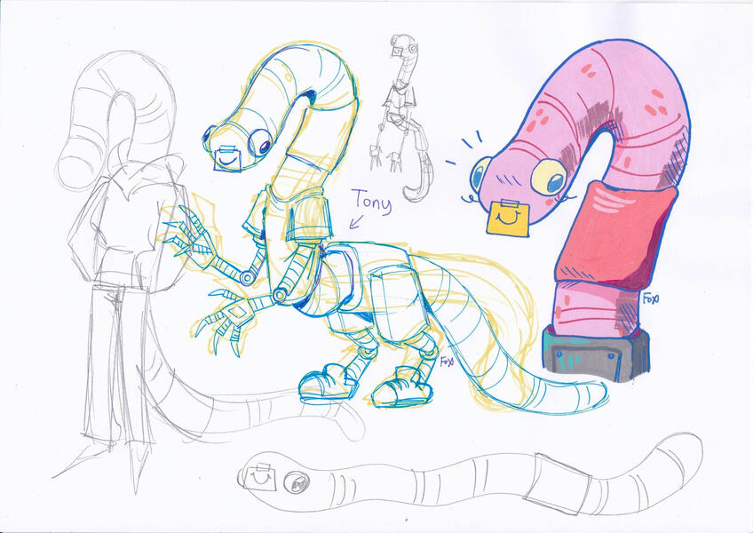 Worm Character Concepts #1 (2024) / UNI ASSIGNMENT