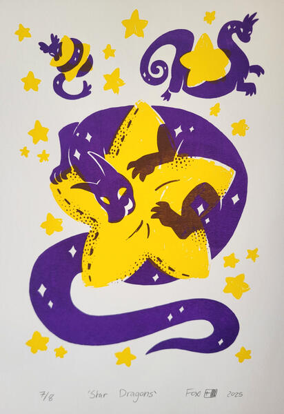 Star Dragons - Screenprint (2025)